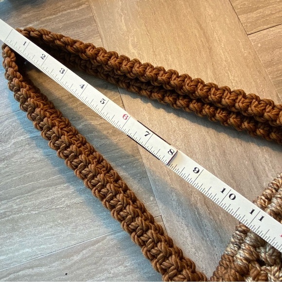 MACRAMÉ Tan & Brown Small Shoulder Bag - Picture 8 of 10